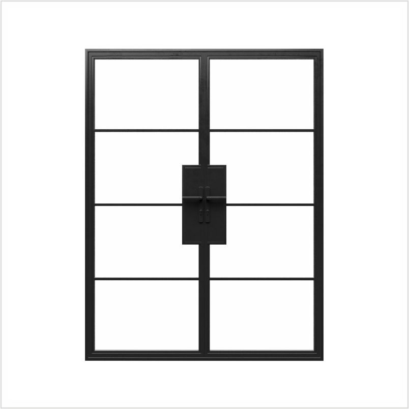 Steel French doors