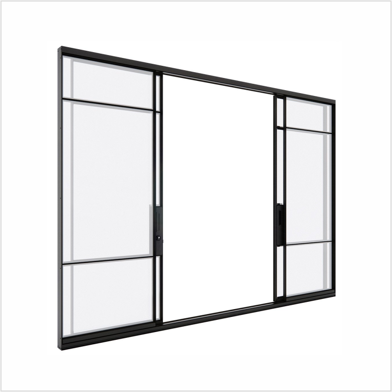 Steel sliding window or door